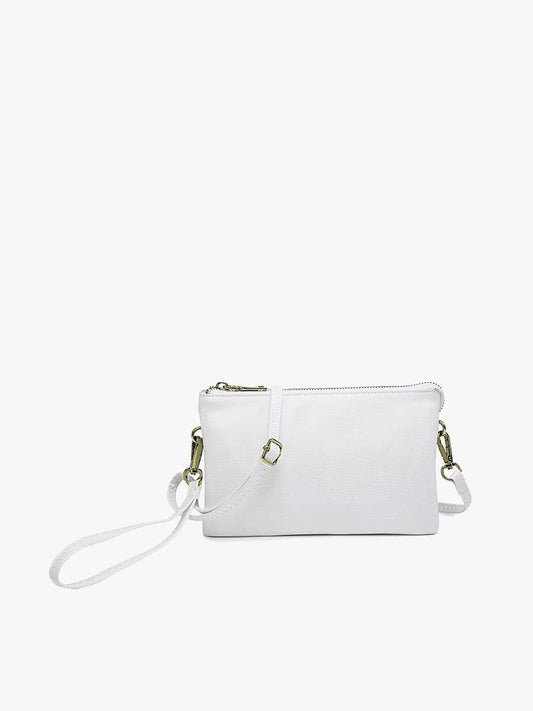M013GLT Riley Glitter 3 Compartment Crossbody/Wristlet