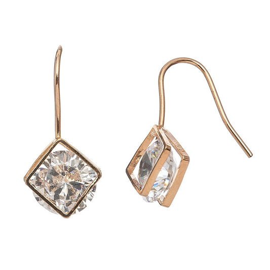 Dazzlers Cubic Zirconia Diamond Drop Earrings
