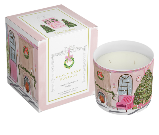 Candy Cane Cottage 2-Wick Gift Boxed Candle - Annapolis Candle